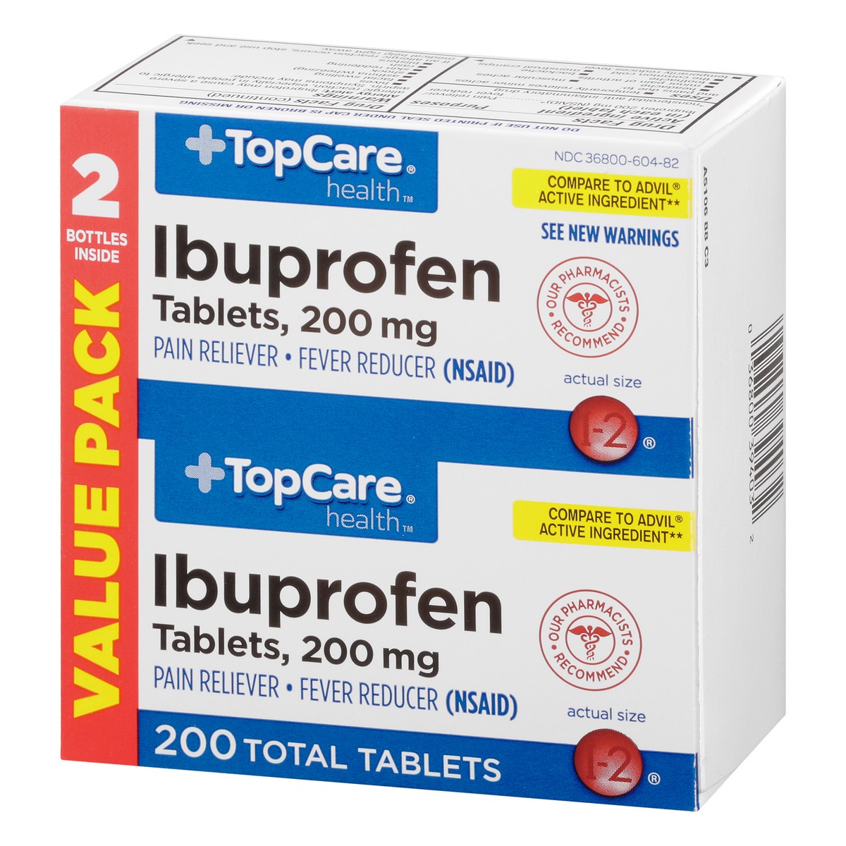 slide 8 of 13, TopCare Health Tablets 200 mg Value Pack Ibuprofen 2 ea, 2 ct