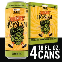 Bell's Tropical Hopslam Double IPA Beer, 4 Pack, 16 fl oz Cans