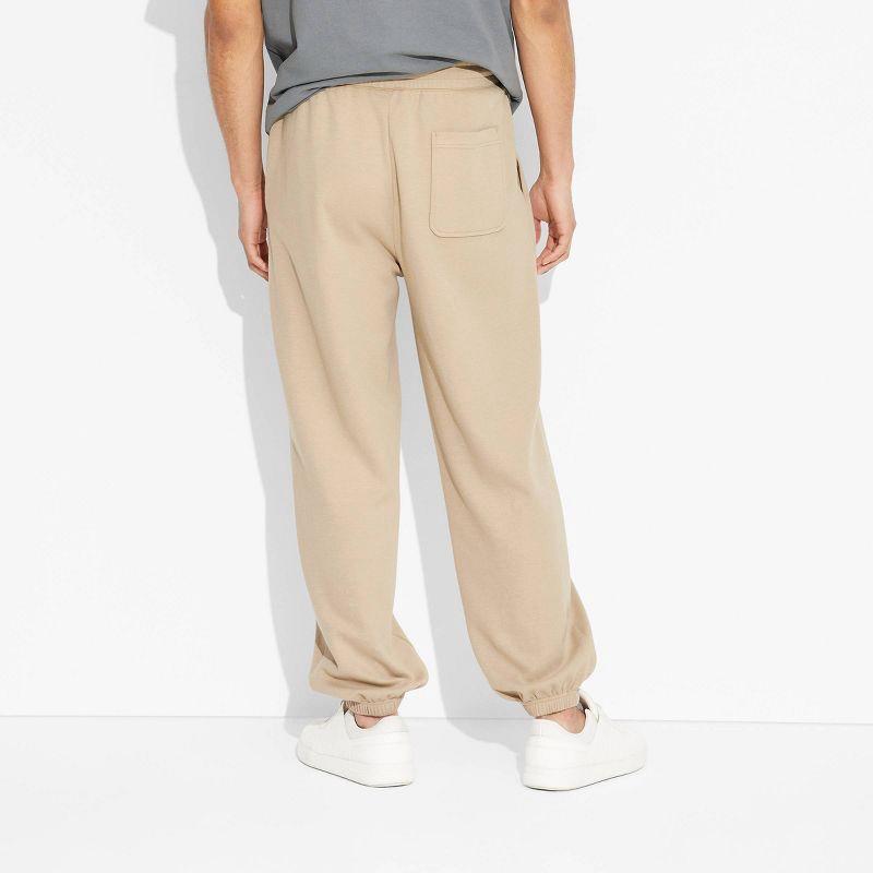 slide 3 of 3, Men's Baggy SweatPants- Original Use™ Khaki XL: Midweight Loose Fit, Tapered Leg, Elastic Waistband, 1 ct