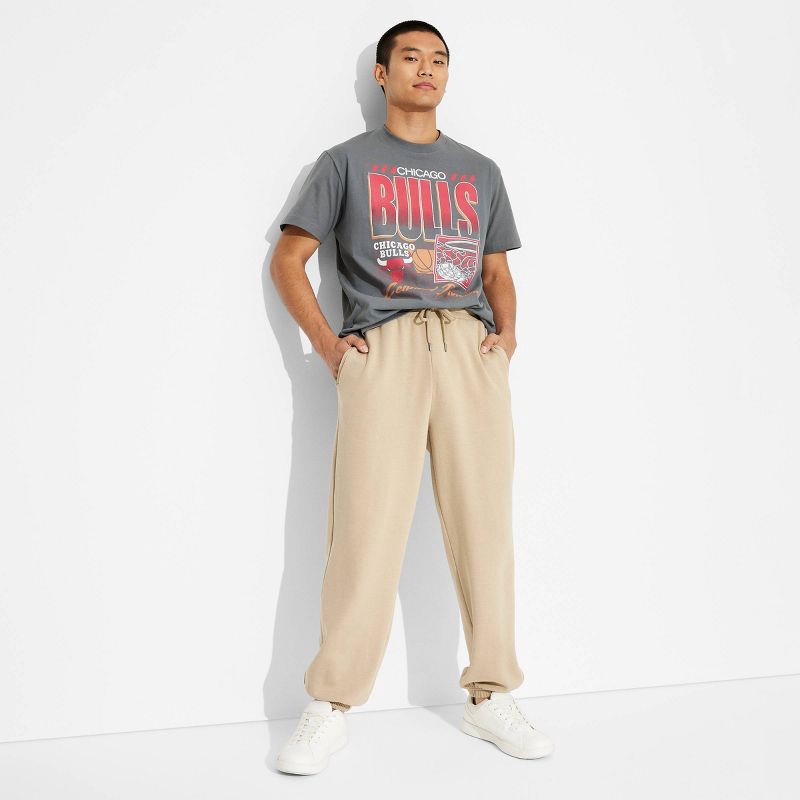 slide 1 of 3, Men's Baggy SweatPants- Original Use™ Khaki XL: Midweight Loose Fit, Tapered Leg, Elastic Waistband, 1 ct
