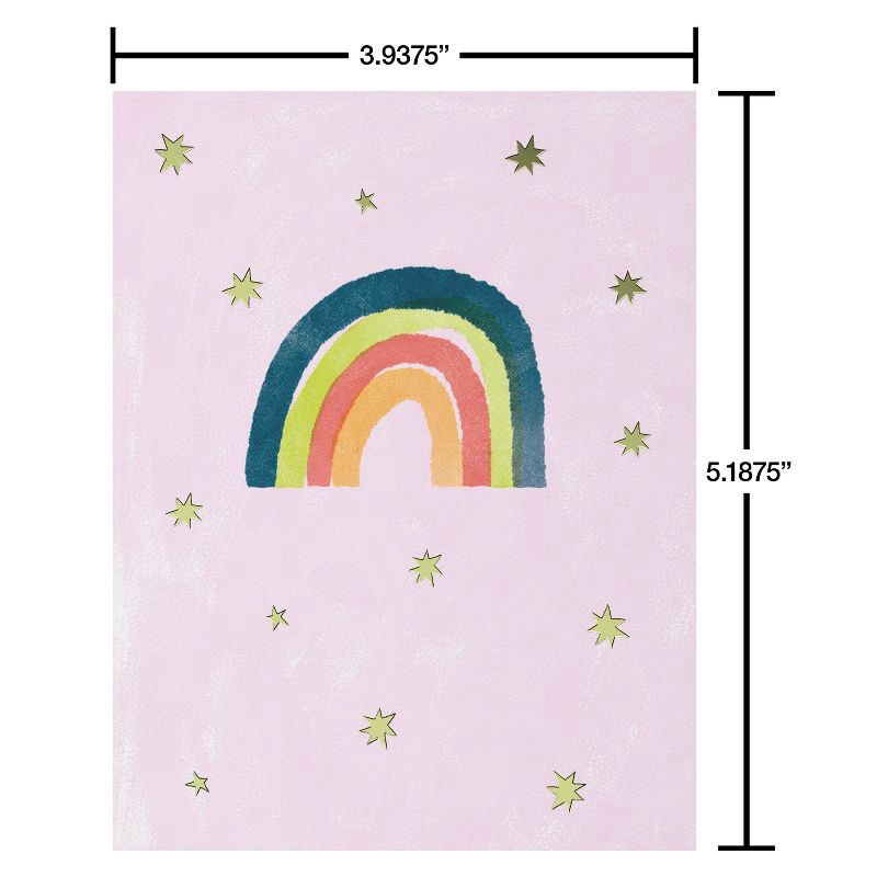 slide 4 of 4, American Greetings 10ct All-Occasion Rainbow and Stars Blank Note Cards, 10 ct