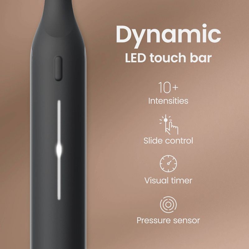 slide 4 of 19, quip Ultra Next Generation Smart Sonic Electric Toothbrush - Onyx, 1 ct