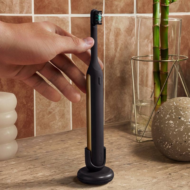 slide 10 of 19, quip Ultra Next Generation Smart Sonic Electric Toothbrush - Onyx, 1 ct