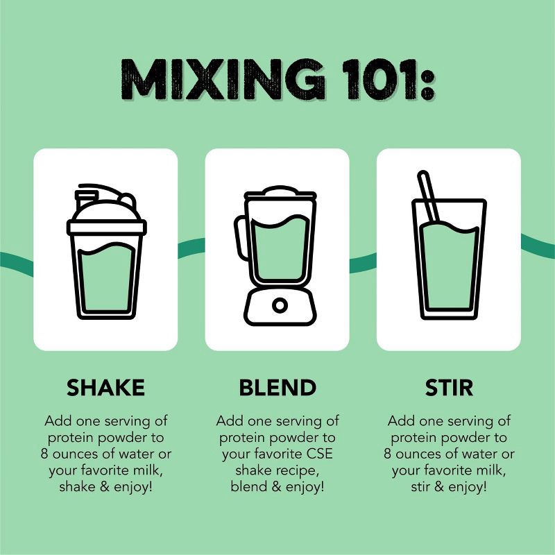 slide 4 of 9, Clean Simple Eats Protein Powder - Mint Chocolate Cookie - Whey Protein Isolate - 1.2oz/1 Stick, 1.2 oz