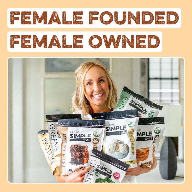 slide 7 of 9, Clean Simple Eats Protein Powder - Eggnog - 1 Stick/1.16oz, 1 oz