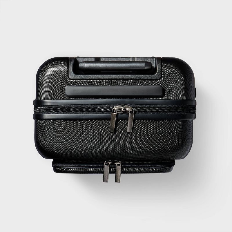 slide 4 of 7, Hardside Carry On Spinner Suitcase with Front Pocket - Open Story™ Black: 8-Wheel, 1 ct