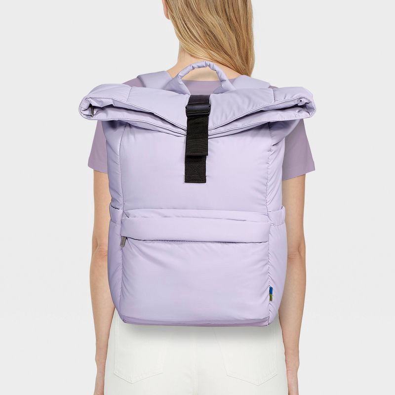 slide 2 of 6, Puffer 16" Backpack Thistle - Open Story™: Laptop Bag, Water-Resistant, Recycled Polyester, 1 ct