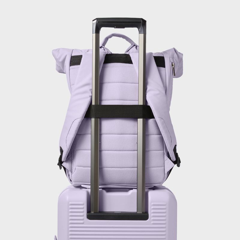 slide 5 of 6, Puffer 16" Backpack Thistle - Open Story™: Laptop Bag, Water-Resistant, Recycled Polyester, 1 ct