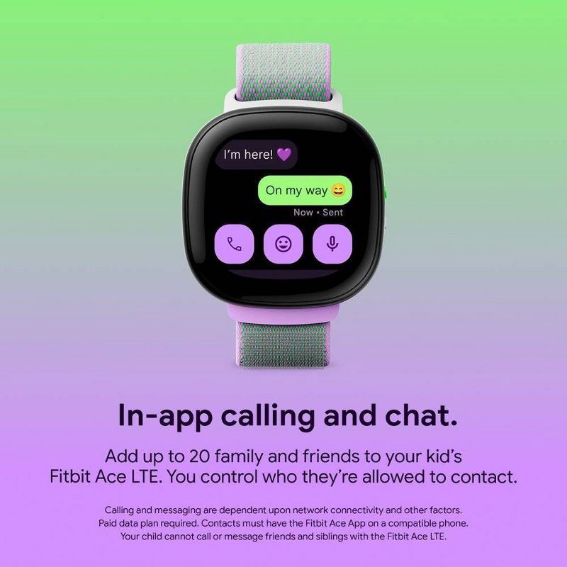 slide 9 of 15, Google Fitbit Ace LTE Kids Smartwatch - Spicy, 1 ct