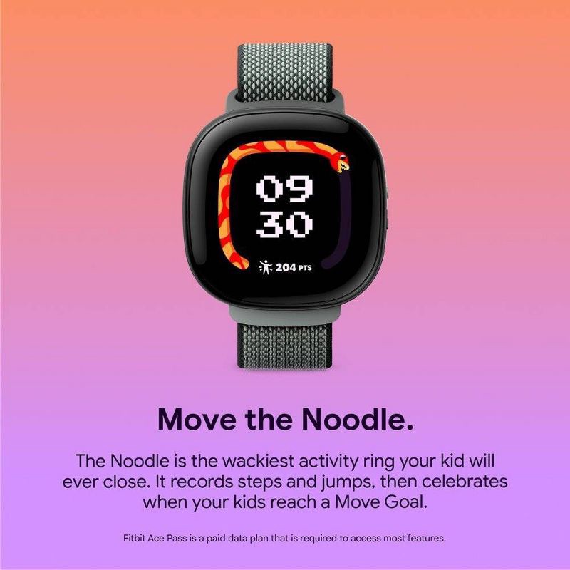 slide 12 of 14, Google Fitbit Ace LTE Kids Smartwatch - Mild, 1 ct