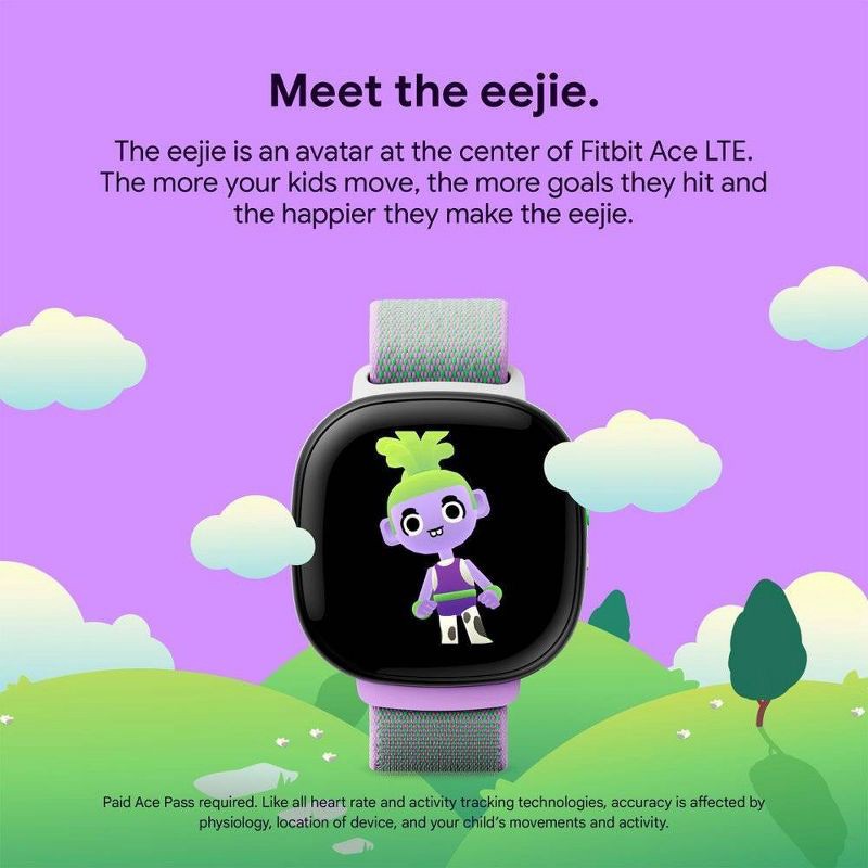 slide 13 of 14, Google Fitbit Ace LTE Kids Smartwatch - Mild, 1 ct