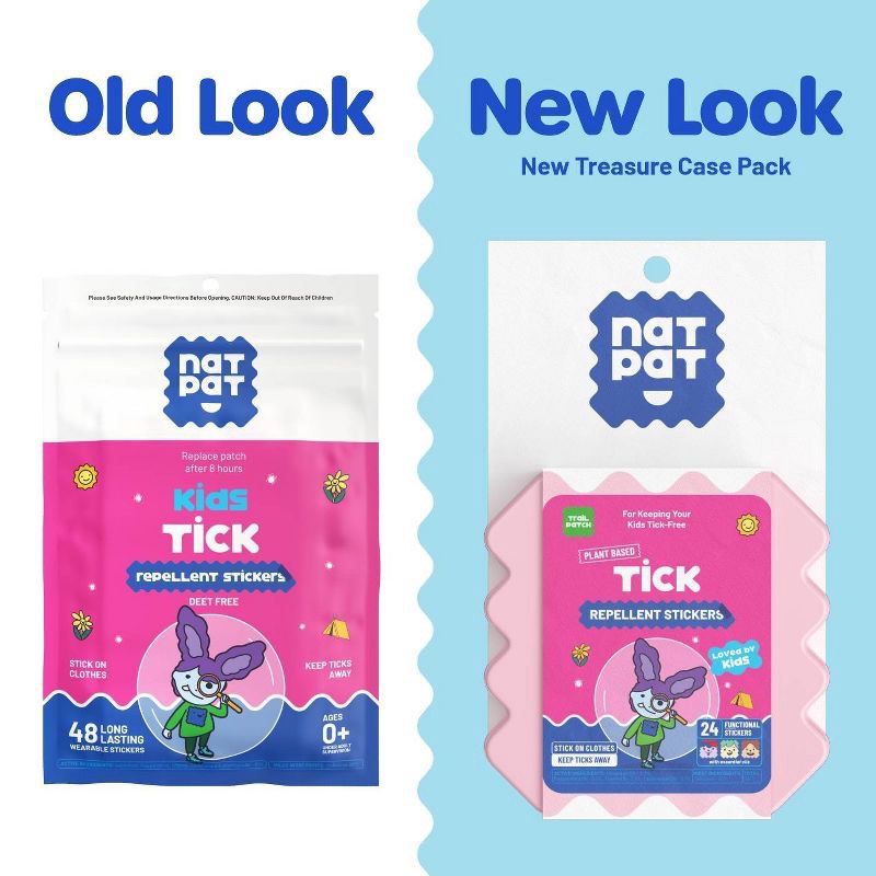 slide 3 of 9, NATPAT 24ct "TrailPatch" Tick Repellent Stickers Natural and Non-Toxic for Kids & Adults, Ideal for Hiking & Outdoor, 24 ct