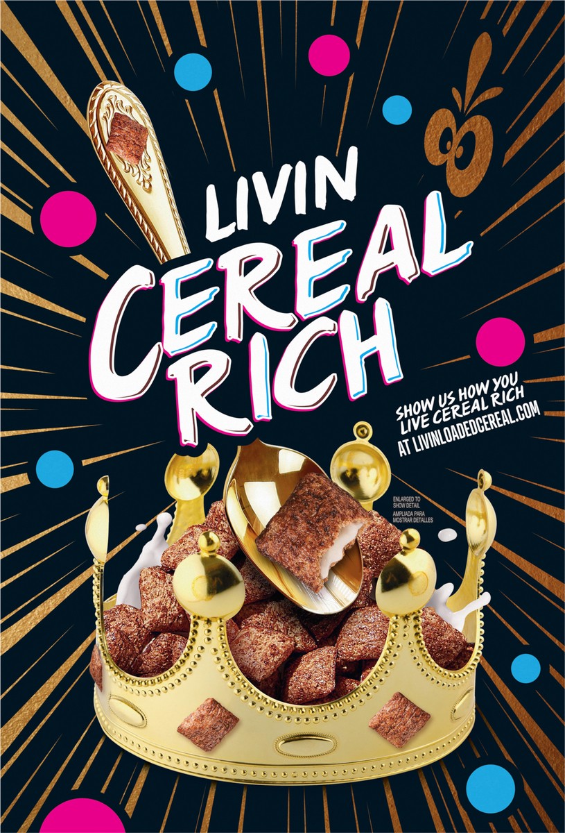 slide 10 of 13, Cocoa Puffs Loaded Cereal, Chocolatey Cereal With Artificially Flavored Vanilla Crème Filling, Made With Whole Grain, Large Size, 13 oz, 13 oz