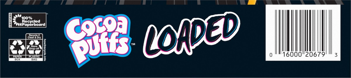 slide 8 of 13, Cocoa Puffs Loaded Cereal, Chocolatey Cereal With Artificially Flavored Vanilla Crème Filling, Made With Whole Grain, Large Size, 13 oz, 13 oz