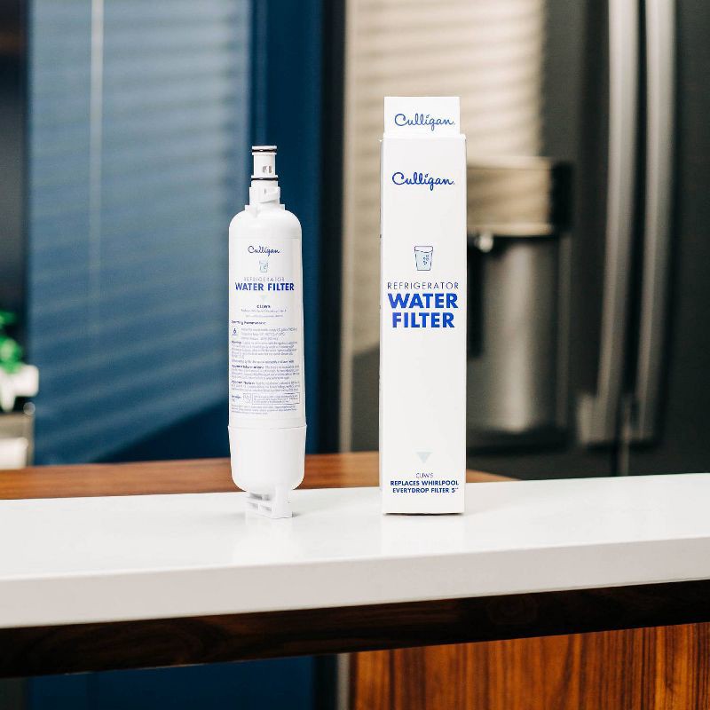 slide 6 of 10, Culligan CUW5 Replacement Whirlpool (EDR5RXD1) Refrigerator Water Filter 5: Filters Lead, Mercury, Chlorine, VOCs, 1 ct