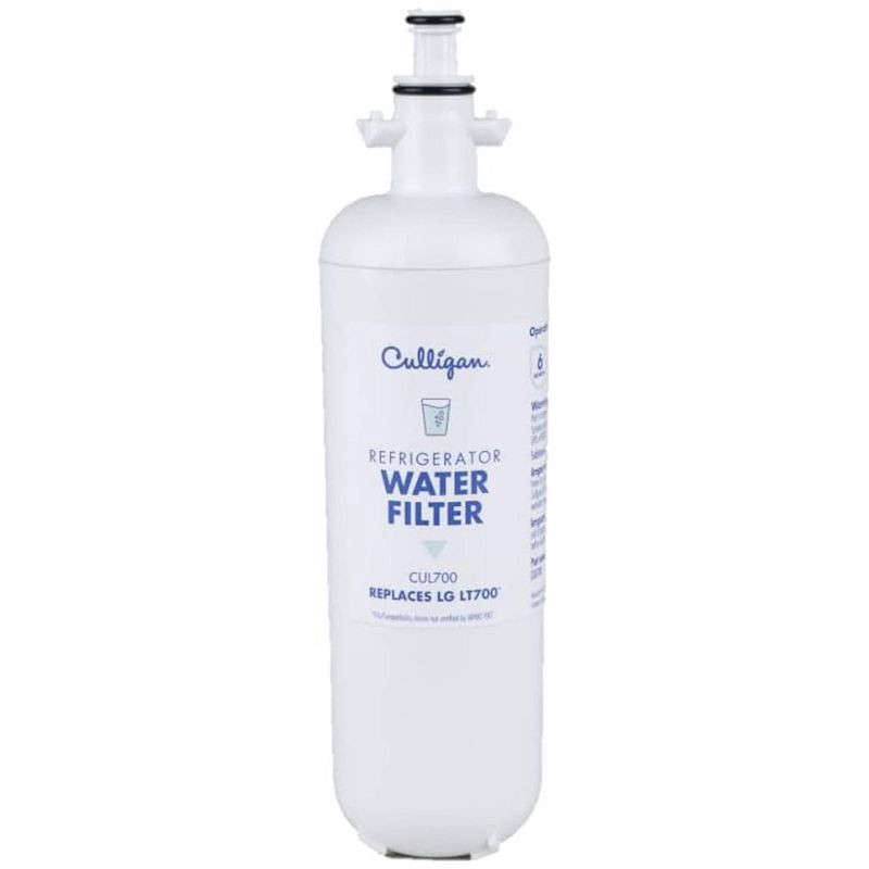 slide 2 of 10, Culligan CUL700 Replacement LG (LT700P) Refrigerator Water Filter: Filters Odors, Lead, Chlorine, Microplastics, VOCs, 1 ct