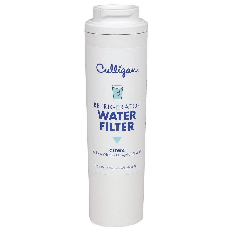 slide 2 of 10, Culligan CUW4 Replacement Whirlpool (EDR4RXD1/WHR4RXD1/KAD4RXD1) Refrigerator Water Filter 4: Filters Odors, Lead, Chlorine, 1 ct