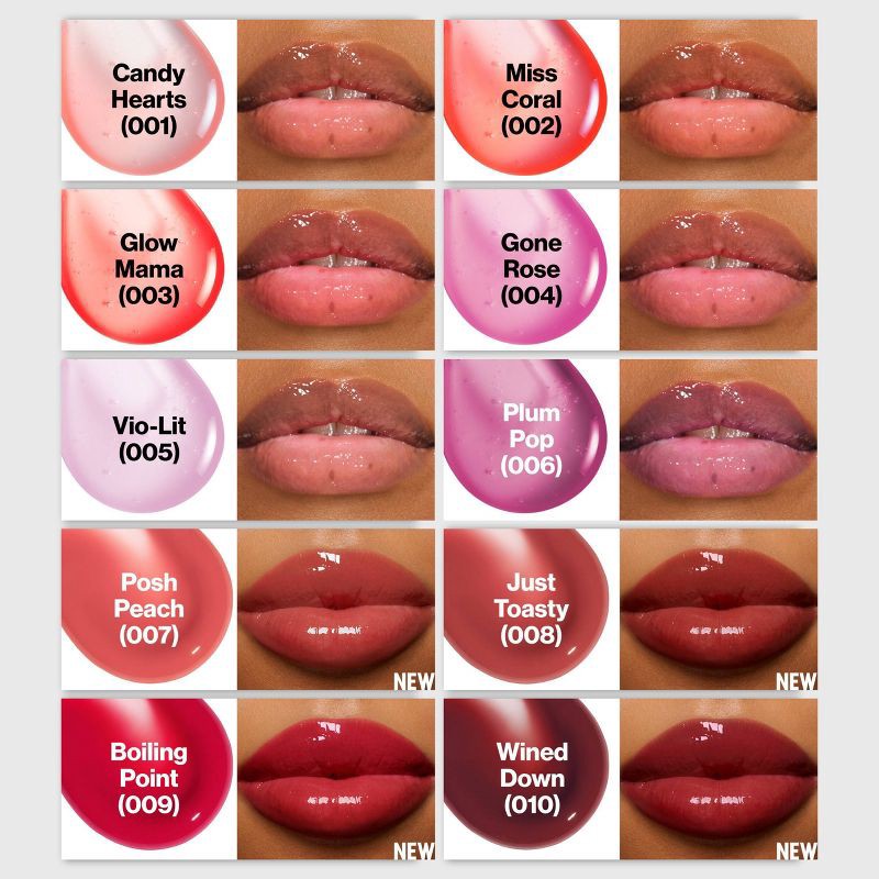 slide 10 of 11, Revlon Super Lustrous Glimmer Lip Oil - Moisturizing - 005 Vio - lit - 0.13 fl oz, 0.13 fl oz