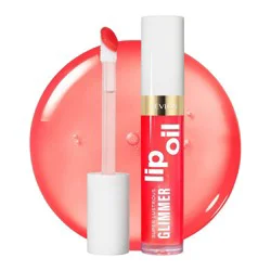 Revlon Super Lustrous Glimmer Lip Oil: Shine Enhancing, 003 Glow Mama, Paraben-Free, 0.13 fl oz
