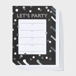 10ct Invitation Lets Party - Spritz™