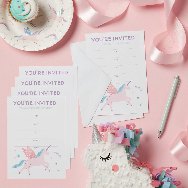 slide 2 of 3, 10ct Invitation Unicorn - Spritz™, 10 ct