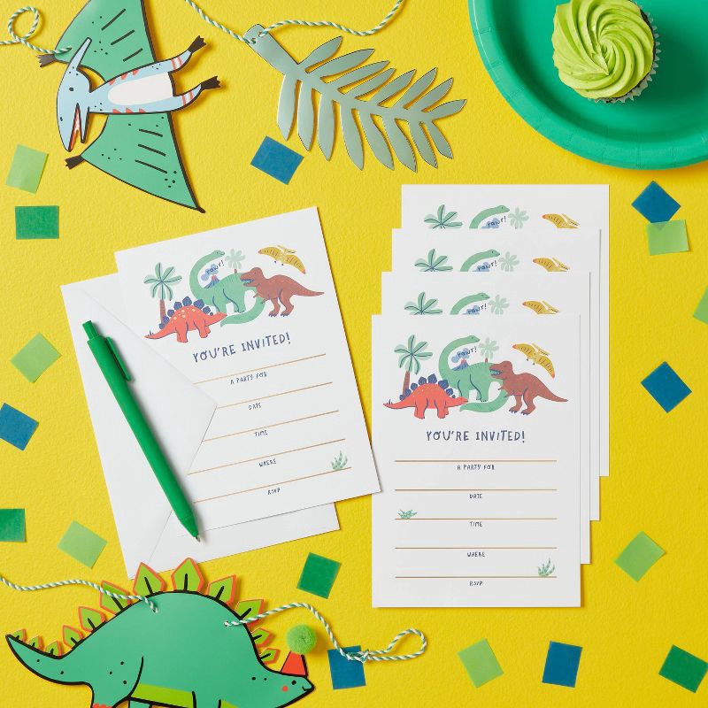 slide 2 of 3, 10ct Invitation Boy Dino - Spritz™, 10 ct