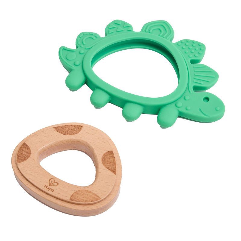 slide 2 of 5, Hape Baby Teether - Dino, 1 ct