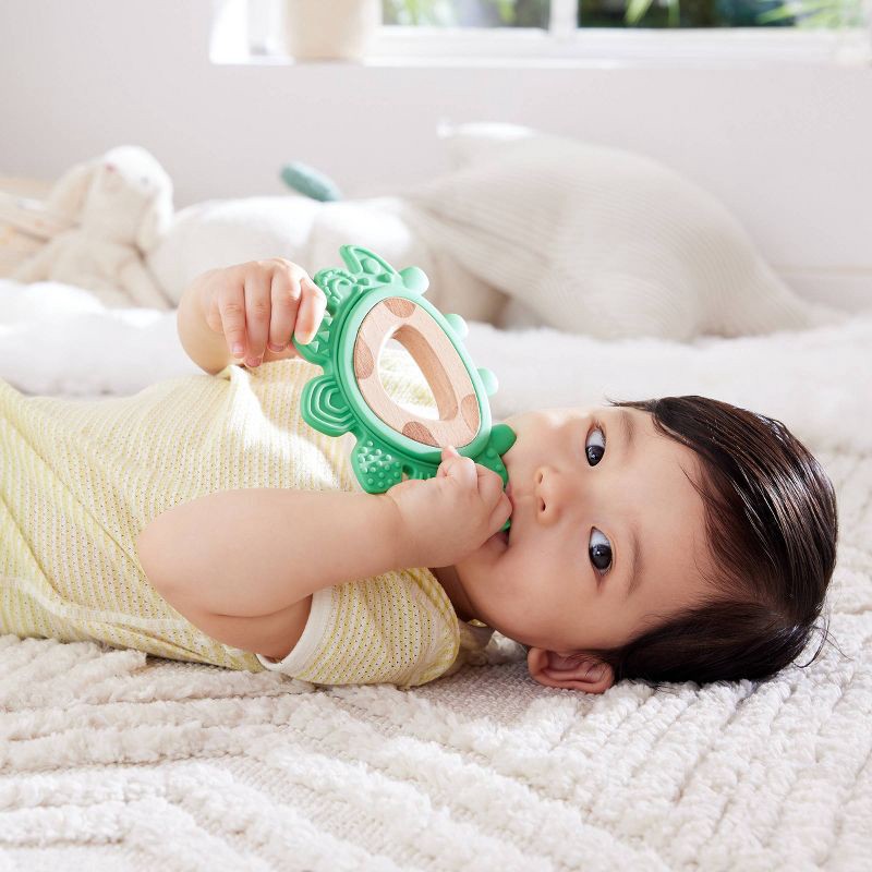 slide 4 of 5, Hape Baby Teether - Dino, 1 ct