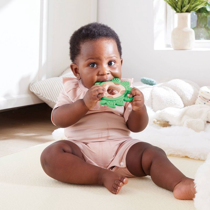 slide 5 of 5, Hape Baby Teether - Dino, 1 ct