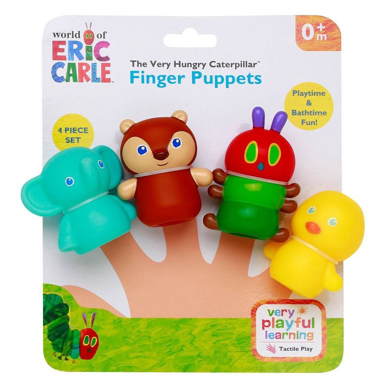 slide 1 of 2, Eric Carle Finger Puppet Set - 4pcs, 4 ct