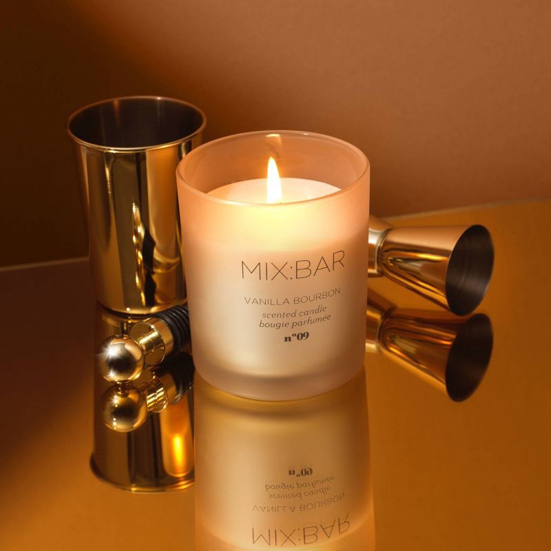 slide 3 of 5, MIX:BAR Flame Candles - Vanilla Bourbon - 7oz, 7 oz