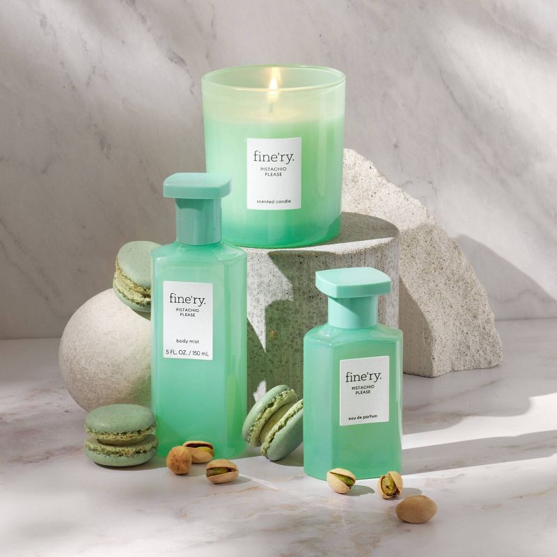slide 5 of 5, fine'ry. Candles - Pistachio Please - 7oz, 7 oz