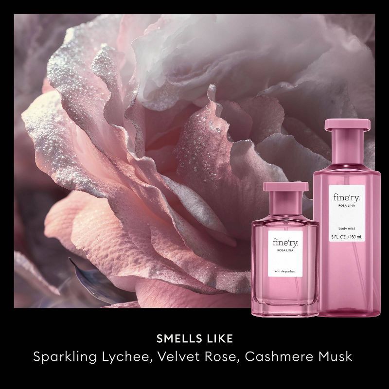 slide 3 of 9, fine'ry. Eau de Parfum Women's Perfume - Rosa Lina - 2 fl oz, 2 fl oz