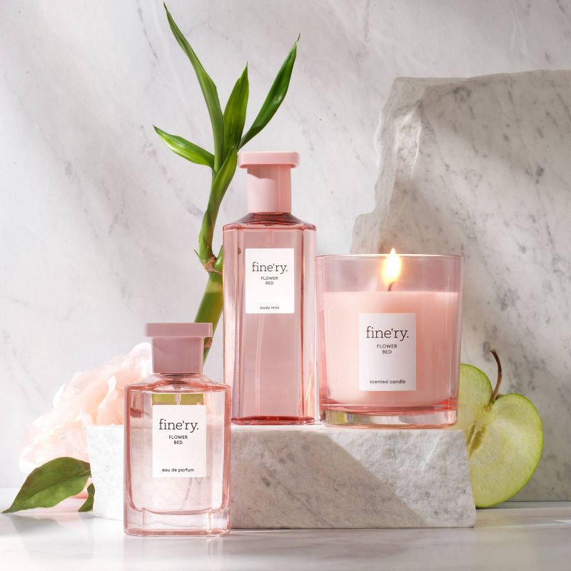 slide 5 of 5, fine'ry. Candles - Flower Bed - 7oz, 7 oz