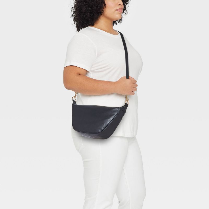 slide 2 of 5, Essential Sling Crossbody Bag - Universal Thread™ Black: Shell, Removable Strap, 45.5" Max Length, 1 ct