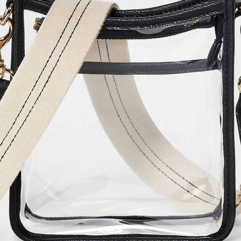 slide 5 of 6, Everyday Crossbody Bag - Universal Thread™ Black Clear: Removable Strap, TPU Shell, Vinyl Construction, 1 ct