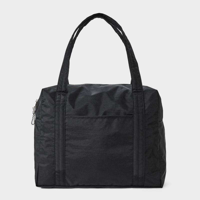 slide 1 of 7, Essential Packable Weekender Duffel Bag - Universal Thread™ Black: Lightweight, Collapsible, 32L Capacity, 32 liter