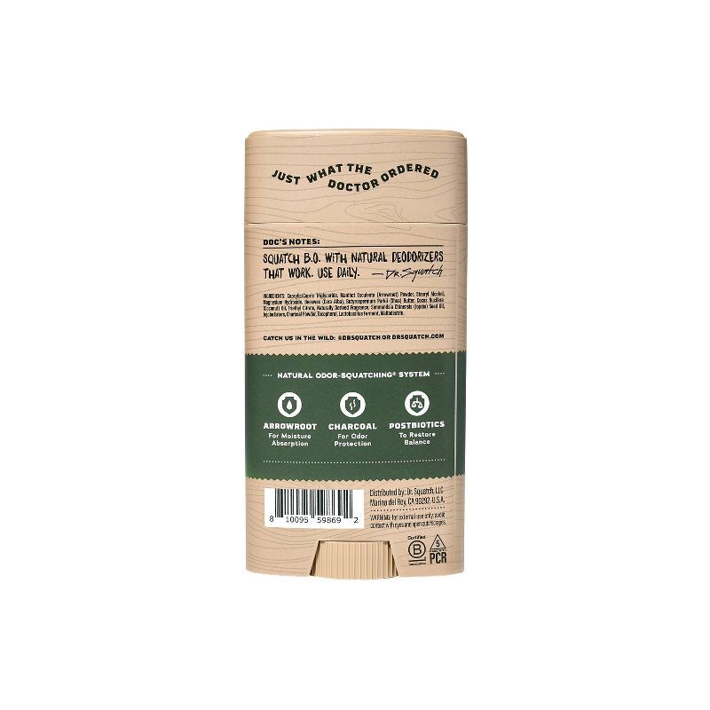 slide 2 of 3, DR. SQUATCH Men's Natural Solid Deodorant Sierra Storm - 2.65oz, 2.65 oz