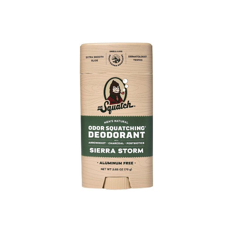 slide 1 of 3, DR. SQUATCH Men's Natural Solid Deodorant Sierra Storm - 2.65oz, 2.65 oz