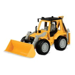 DRIVEN by Battat Midrange Backhoe Loader: Toy Construction Vehicle - Metal & Plastic, Battery Powered