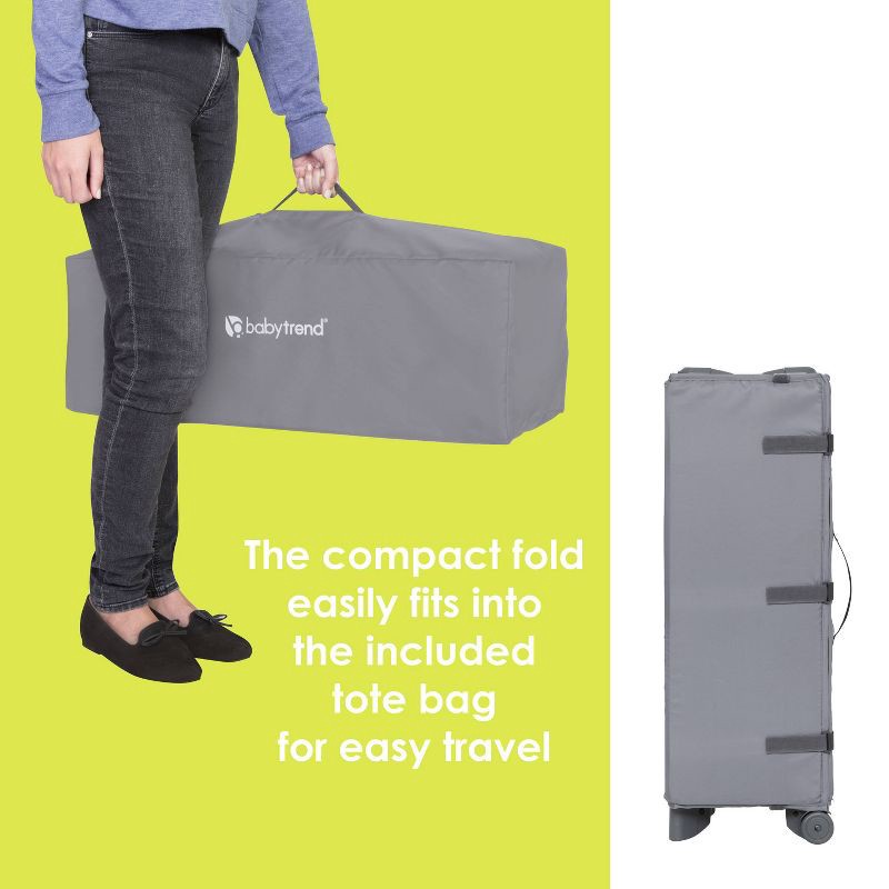slide 9 of 10, Baby Trend Play Suite 3-in-1 Quick-Fold Playard with Baby Gym - Quartz Stone, 1 ct