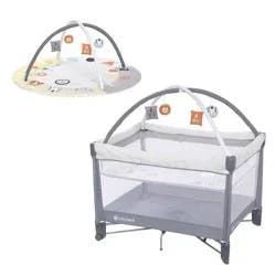 Baby Trend Play Suite 3-in-1 Quick-Fold Playard with Baby Gym - Quartz Stone