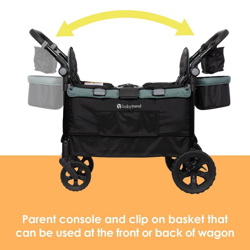 slide 21 of 31, Baby Trend Quest PLUS 3-in-1 Stroller Wagon - Madrid Green, 1 ct