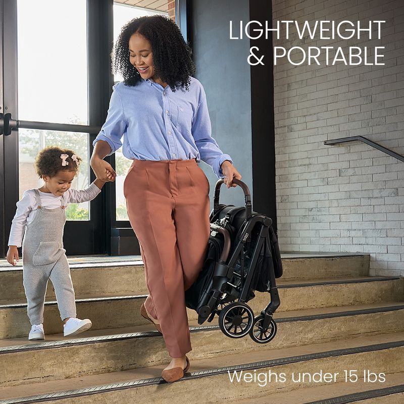 slide 3 of 15, Britax Juniper Compact Stroller, Lightweight Fold-and-Go Design - Raven Black, 1 ct