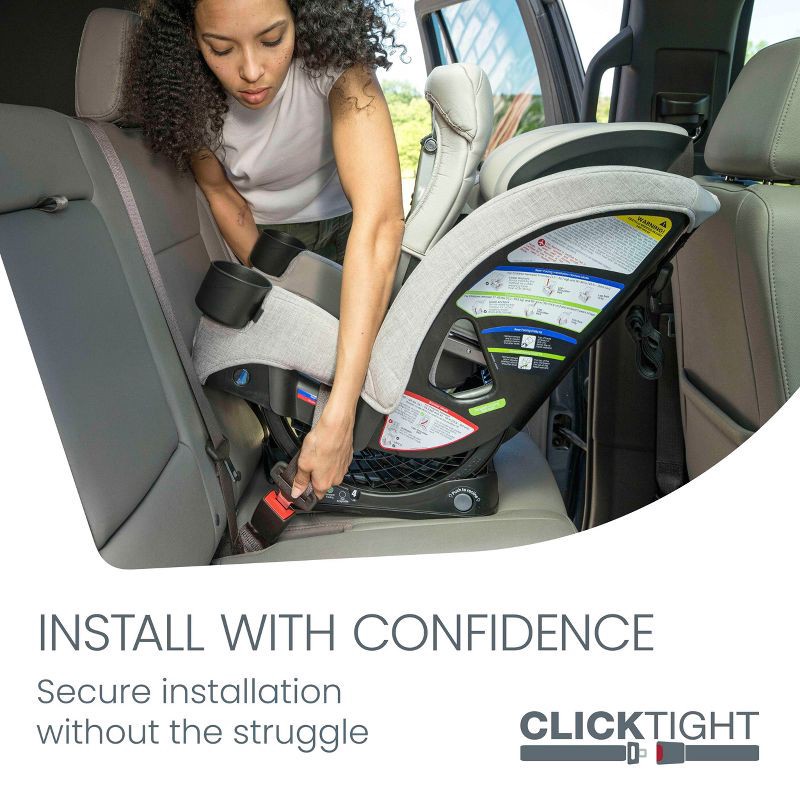 slide 5 of 16, Britax One4Life Slim All-in-One Convertible Car Seat with ClickTight - Raven Black, 1 ct