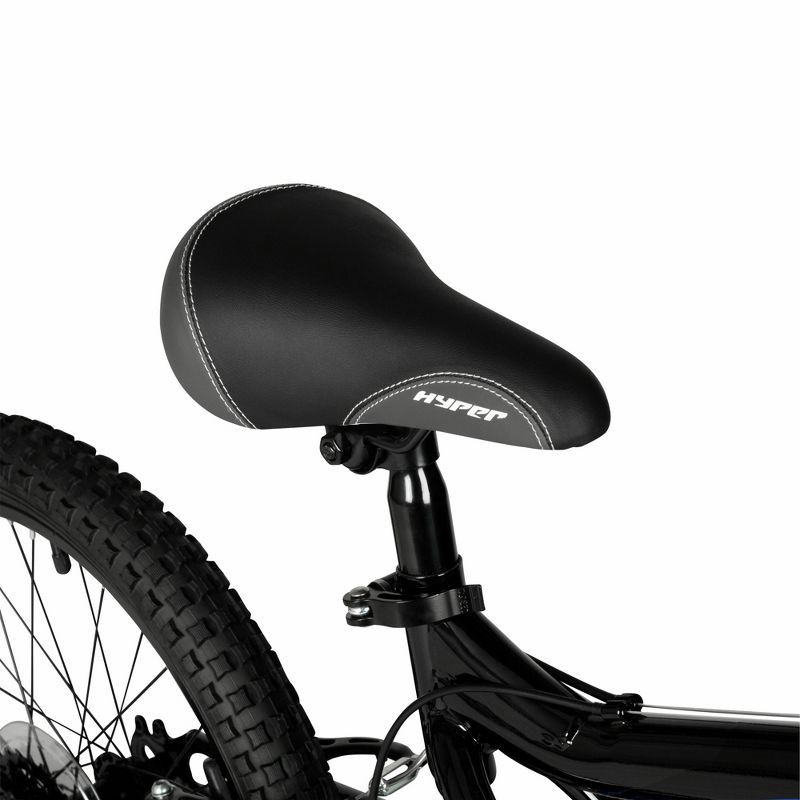slide 9 of 16, Hyper 20" Full Suspension Bear Mountain Bike - Black/Blue: 7-Speed, Steel Frame, 1 ct