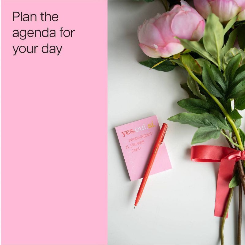 slide 4 of 6, Post-it Yes, Oui, Si Sticky Notes 50 Sheets, 1 ct