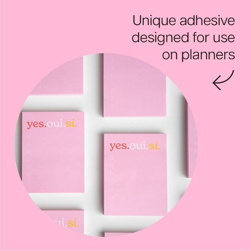 slide 5 of 6, Post-it Yes, Oui, Si Sticky Notes 50 Sheets, 1 ct