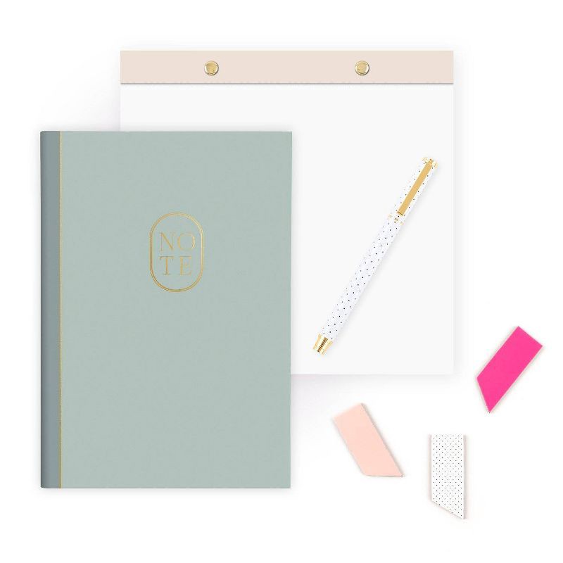 slide 4 of 4, Sugar Paper Essentials Notepad and Pen Set Pink, 1 ct