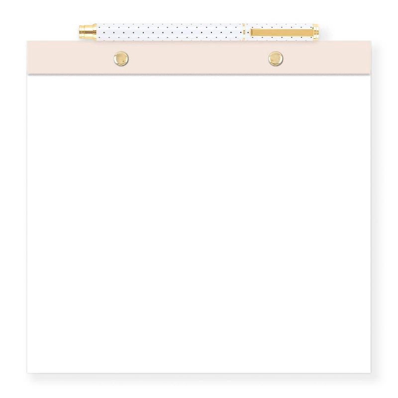 slide 1 of 4, Sugar Paper Essentials Notepad and Pen Set Pink, 1 ct